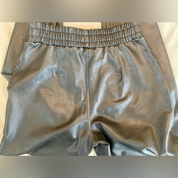 NWOT Spanx Leather Like Joggers - Picture 7 of 10